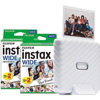 Instax Link Wide Printer - Ash White at Jacamo Instax Link Wide Printer - Ash White.