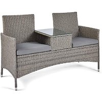 Bali Rattan Garden Loveseat Bench