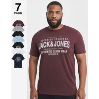 & Simon Logo T Shirt 7 Pack SKY Captain & M