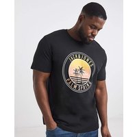 & Palm Graphic T Shirt & L
