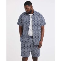 Seersucker Shirt & Short Set &