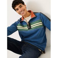Airlie Chest Stripe Sweatshirt Denim Blue TALL