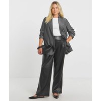 Oversized Pinstripe Blazer