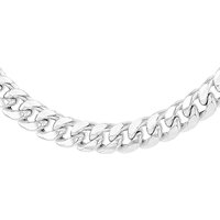 Sterling Rounded Cuban Chain INCH