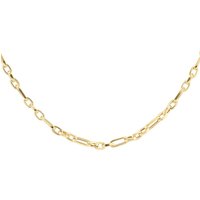 9CT Yellow Gold Fancy Figaro Chain INCH