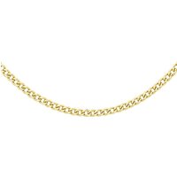 Sterling GP Vermeil Curb Chain INCH