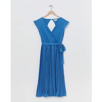 Pleated Belted Midi Dress