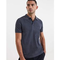 Pure Cotton Marl Pique Polo Denim Marl Jacamo 4XL60 62
