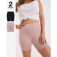2 Pack Comfort Shorts Black Almond 20 22