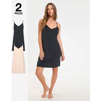 2 Pack Full Slips Black Almond 12 14