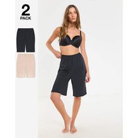 2 Pack Culottes Black Almond 16 18