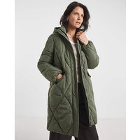 Mid Length Quilted Coat