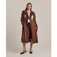 Suedette Trench Coat