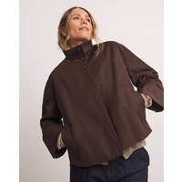 Funnel Neck Short Trench Jacket
