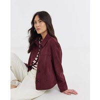 Suedette Trucker Jacket