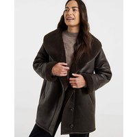 Shawl Collar Aviator Jacket