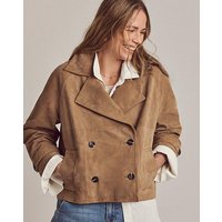 Suede Short Trench Jacket