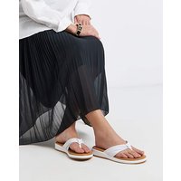 Toe Post Low Wedge Sandal Ex Wide