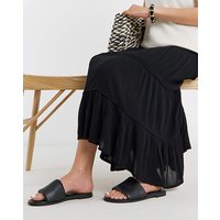 Classic Flat Mules Wide PU JD Williams