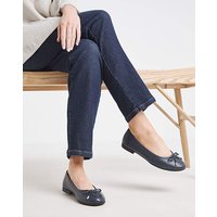 Classic Leather Ballerina Shoes Wide JD Williams