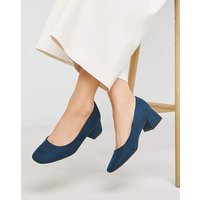 Low Block Heel Court Shoes Wide