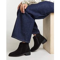 Hidden Gusset Ankle Boots Wide