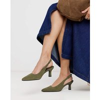 Pointed Toe Slingback Heels Ex Wide