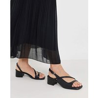 Crossover Slingback Sandals Wide