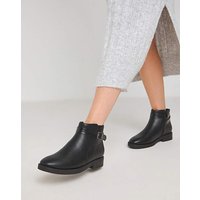 Buckle Detail Ankle Boot Wide Fit