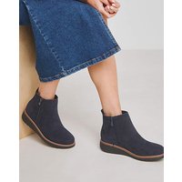 Low Wedge Chelsea Boots Ex Wide Fit