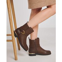 Ankle Boots Buckle Ex Wide EEE Fit