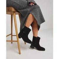 Suede Boots Concealed Gusset Ex Wide Fit