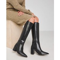 High Leg Leather Western Boots Std Fit