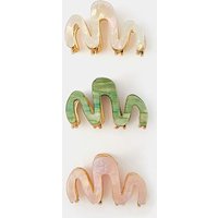 Mini Resin Wiggle Claw Clips Pastel Coloured ONE