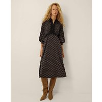 Sally Lace Polka Dot Midi Dress