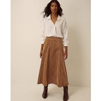 Josie Faux Suede Midi Skirt