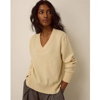 Vikki V Neck Jumper Butter