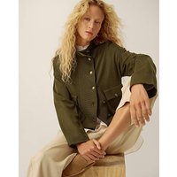 Naya High Neck Knitted Jacket