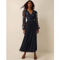 Charlotte Floral Mesh Midi Dress