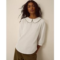 Caris Collar Jersey Top