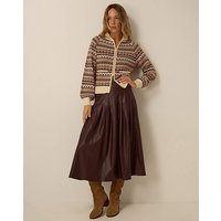 Ottie Pleated Midi Skirt