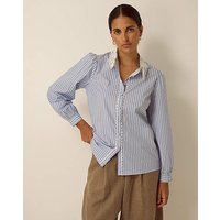 Quinn Lace Collar Stripe Shirt