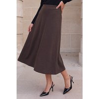 Ponte Stretch Midi Skirt