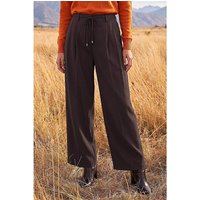 Skinny Tie Wide Leg Trouser