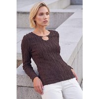 Horsebit Trim Textured Top