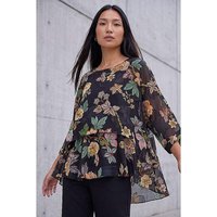 Floral Print Overlay Top