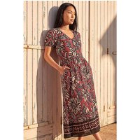 Border Print Dress