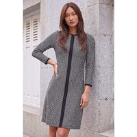 Textured Border Dress