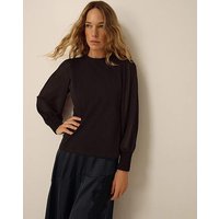 Mayci Mix Fabric Top