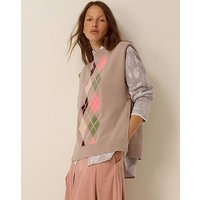 Ariana Argyle Knitted Vest